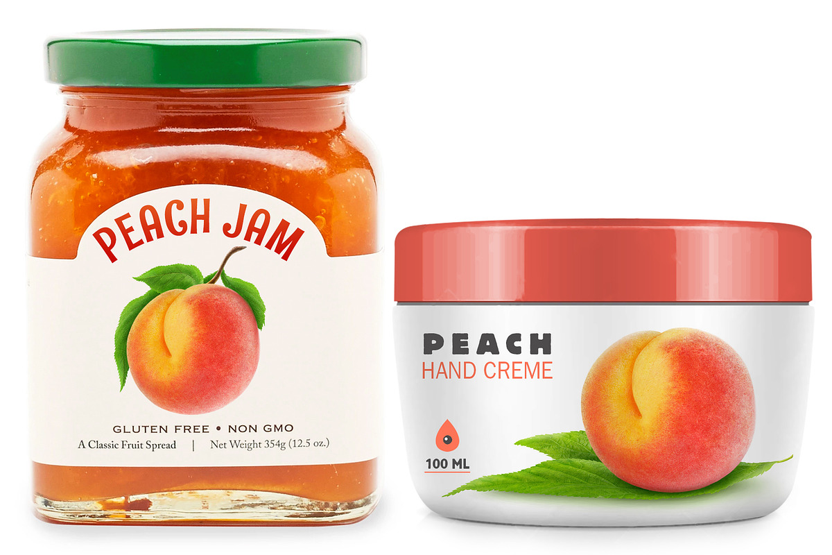 Fresh peaches with leaves preview 6