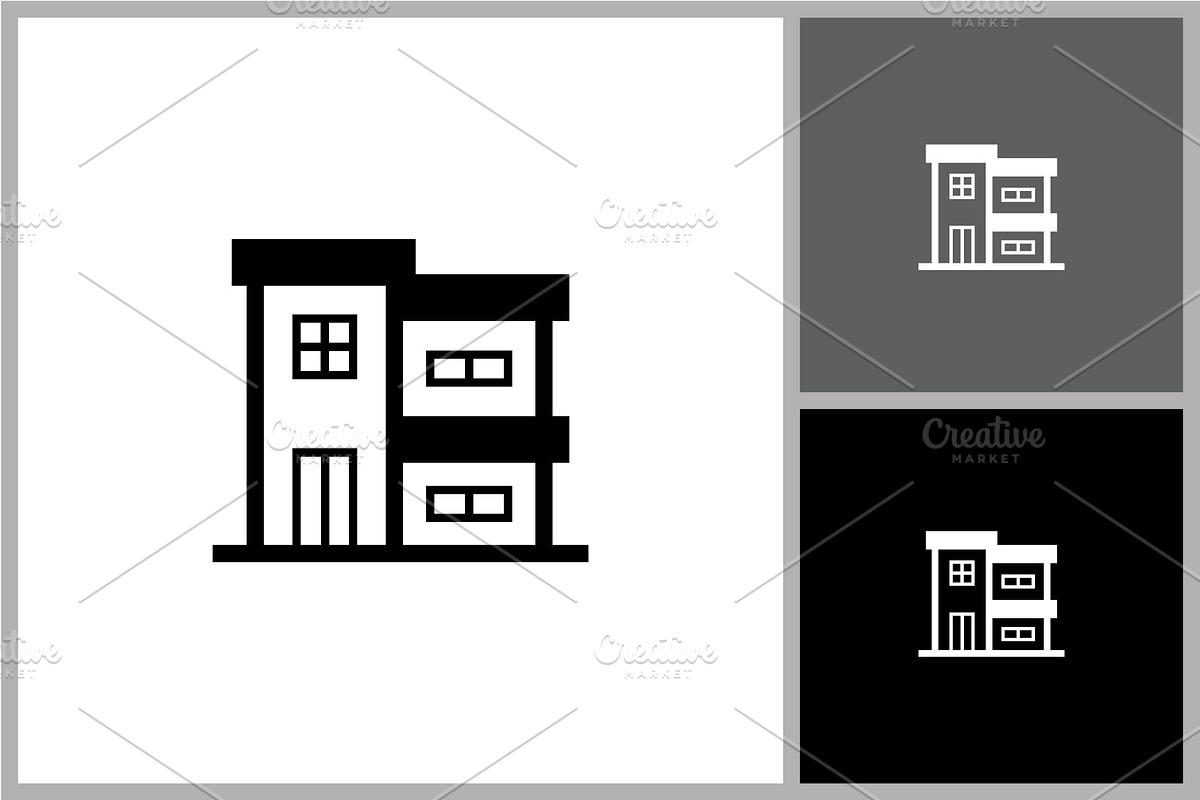 Modern Apartment Building Icon, a Branding & Logo Template by quadrazo (Photo 2 of 2)