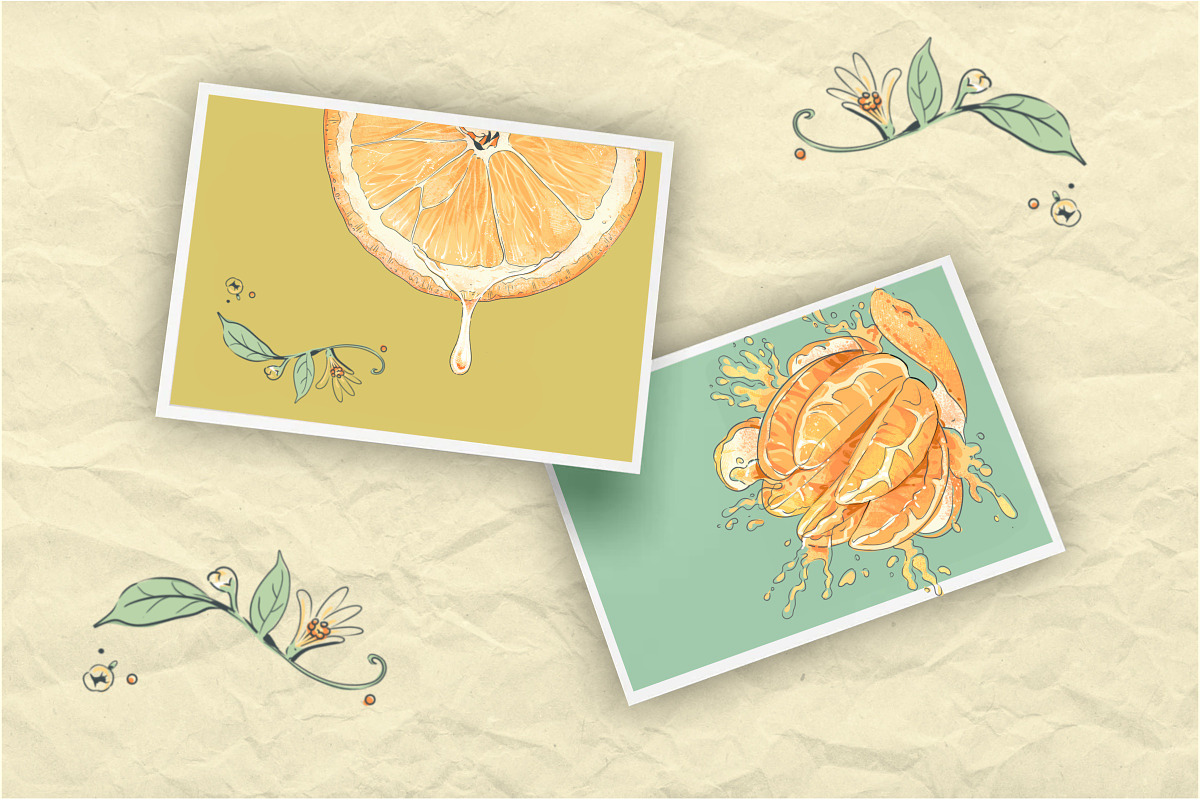 Watercolor fruit brand kit, a Food Illustration by Schumacher Shop (Photo 7 of 9)