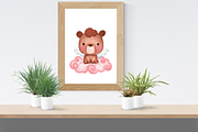 Cupid bear watercolor clipart, an Illustration by AkiraVilla (Thumbnail 12 of 13)