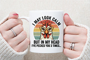 I May Look Calm Funny Chicken Shirt, a Work Illustration by Sublimation Artist (Thumbnail 7 of 9)