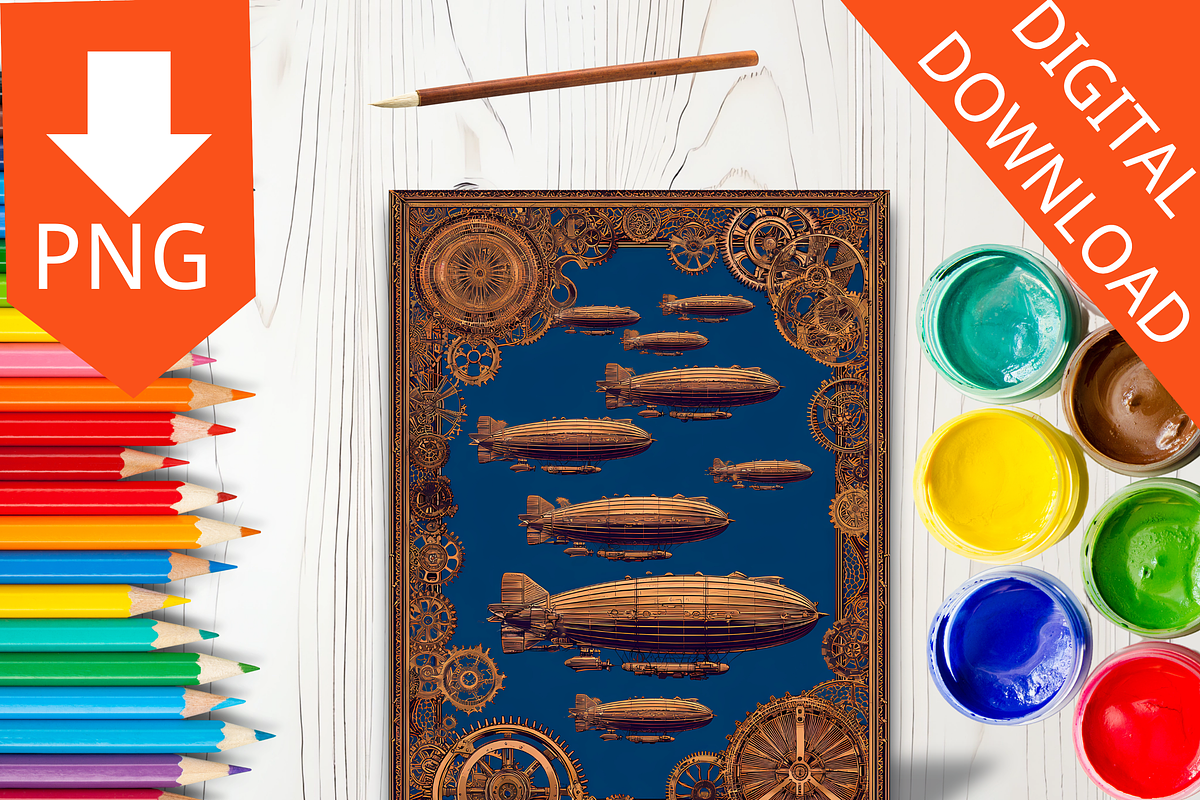 75 Steampunk Junk Journal Cover, a Brochure Template by LA Design (Photo 6 of 10)