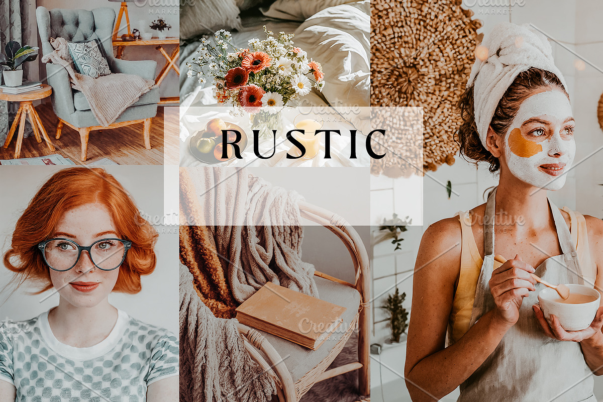 RUSTIC LIGHTROOM MOBILE PRESET, an Action Add-On by LOTA_CREATIONS (Photo 1 of 8)