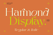 Harmond - New Trendy Serif, a Sans Serif Font by Dirtyline Studio (Thumbnail 1 of 19)