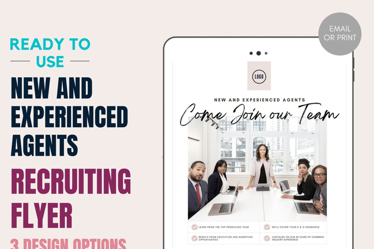 Real Estate Recruiting Flyer - CANVA, a Flyer Template by RealEstateDreams (Photo 8 of 8)