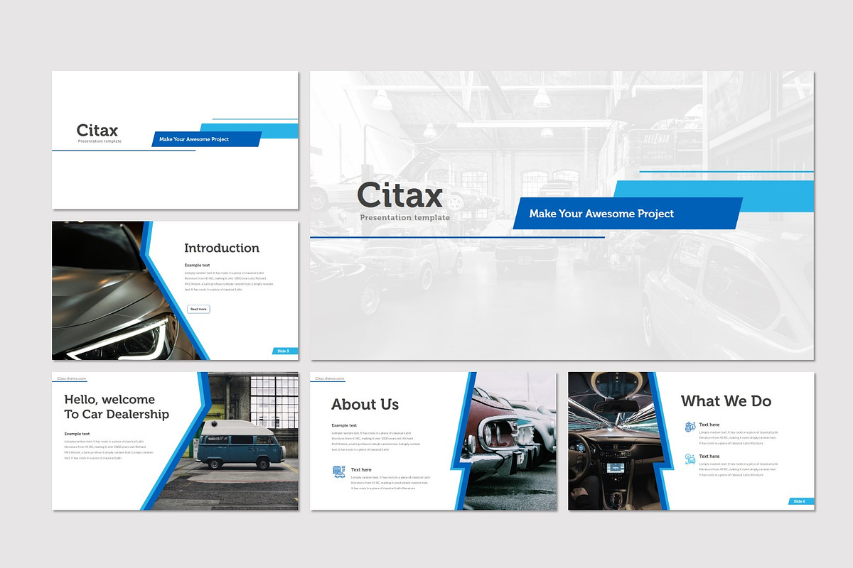 Citax - Google Slides Template, a Presentation Template by inspirasign