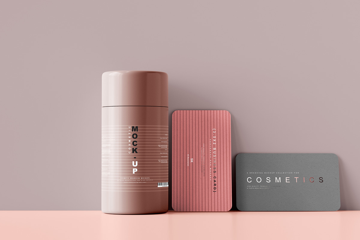 250+ Cosmetic Branding Mockup Bundle, a Cups & Container Mockup by pmvch (Photo 196 of 273)