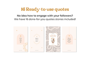 100 Instagram Boho Stories Template