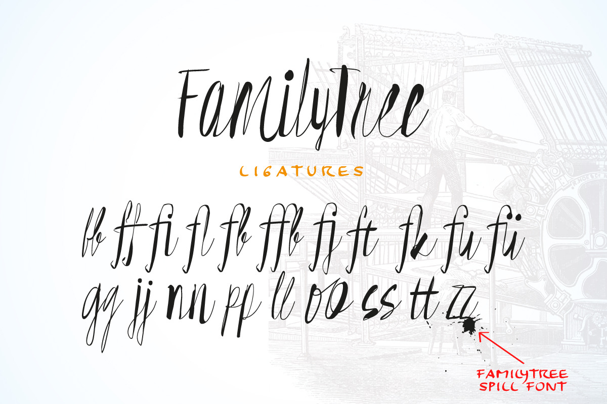 FamilyTree Font preview 5