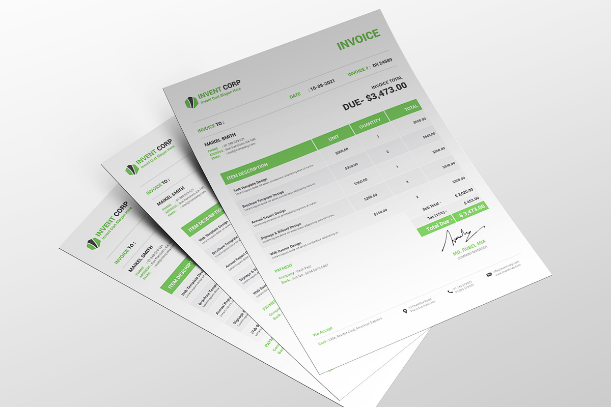 Invoice Template preview 5