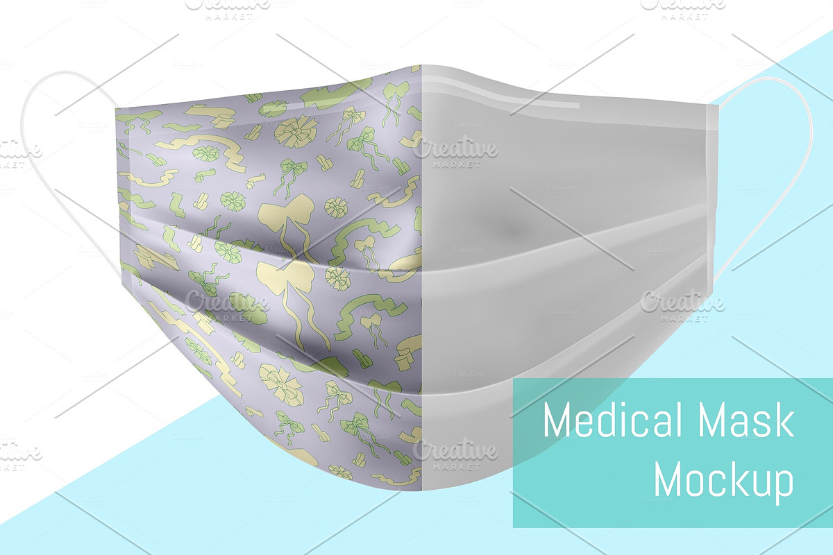 Protective medical face mask, a Mask Mockup by Kseniia_designer's shop (Photo 1 of 4)