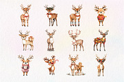 Quirky Christmas Reindeer Clipart, an Illustration by Dream Creation (Thumbnail 3 of 4)