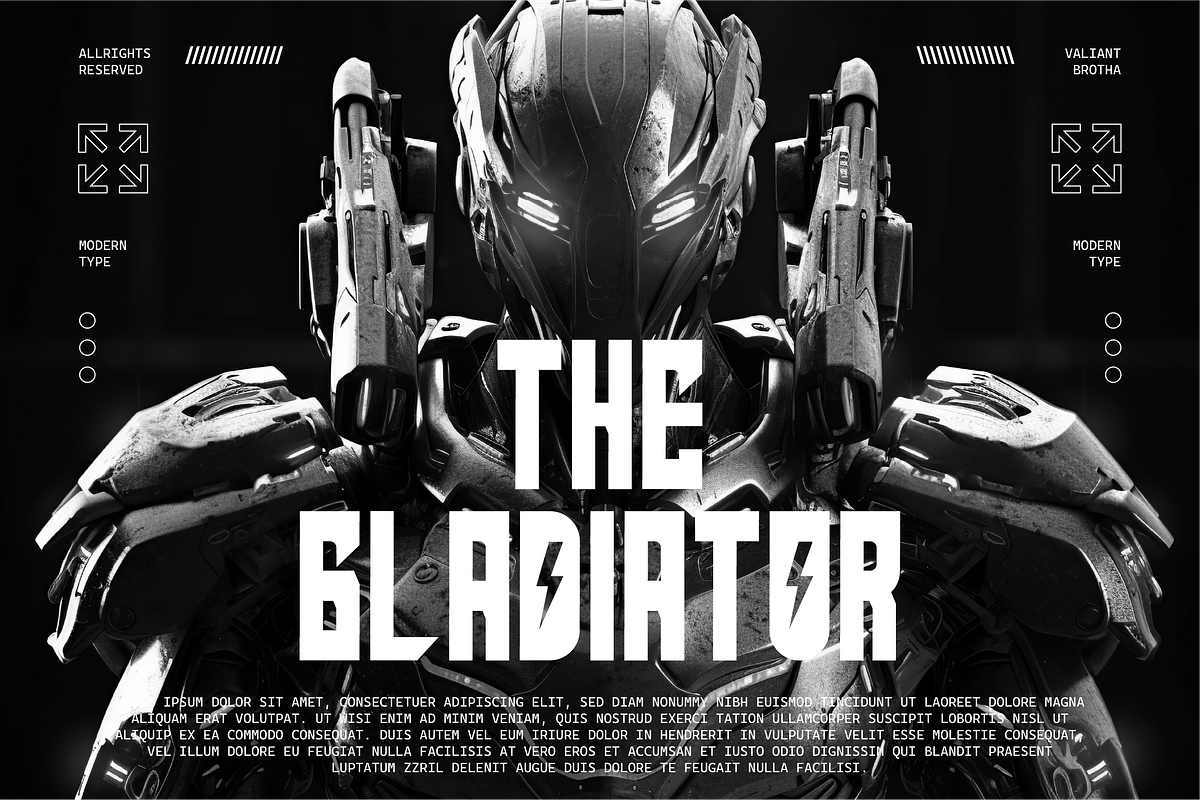 VB Josher - Futuristic Font, a Sans Serif Font by VALIANTBROTHA (Photo 8 of 9)