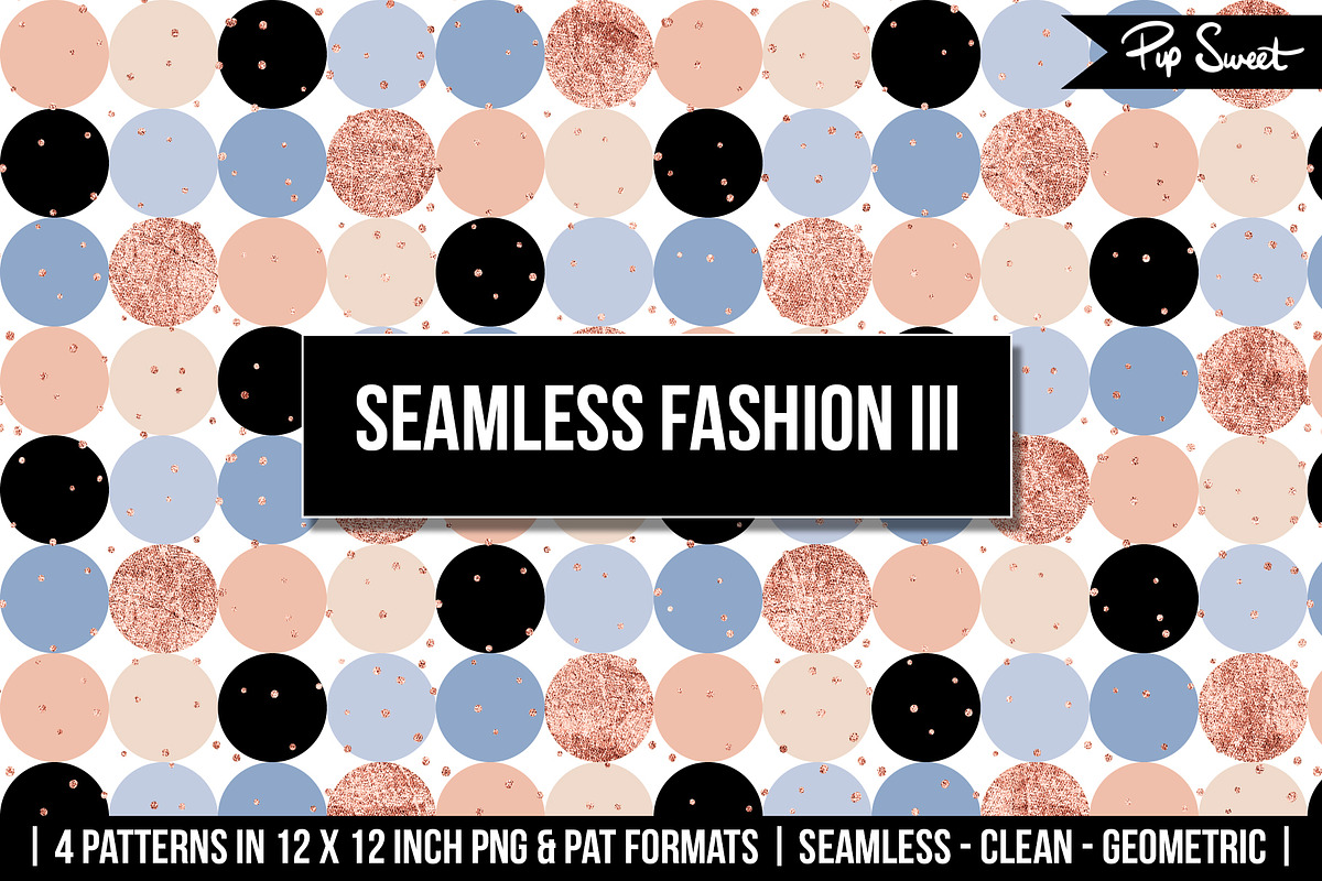 Seamless Fashion III 4 Pattern Set, a Pattern Graphic by Pip Sweet (Photo 1 of 6)