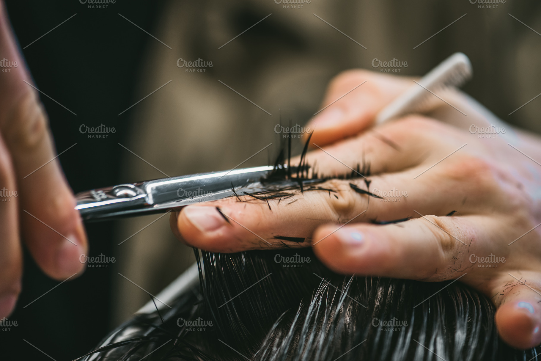Man haircut featuring barber, salon, and hair, a Beauty & Fashion Photo by Rov.7