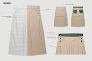 Women skirt mockup, a Bottom Mockup by made_by_nope (Thumbnail 1 of 7)
