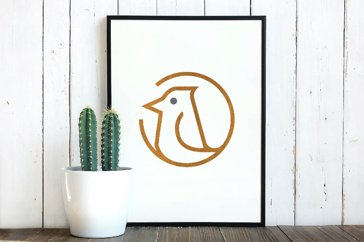 Circle Little Bird Animal Logo, a Branding & Logo Template by jongcreative (Photo 3 of 3)