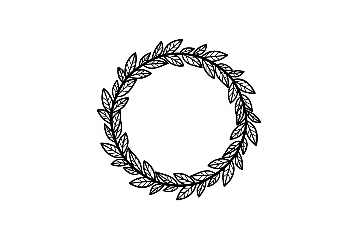 Leaf Laurel Wreath Frame Bundle, an Illustration by Gaye Art (Photo 18 of 51)