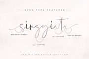 Singgiata Handwritten Font, a Script Font by etigletters (Thumbnail 12 of 15)