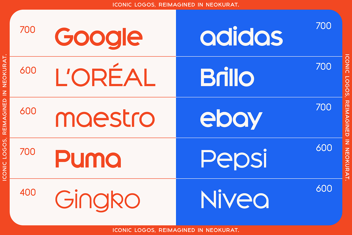 Neokurat — A Geometric Typeface, a Sans Serif Font by Gridlounge (Photo 9 of 9)