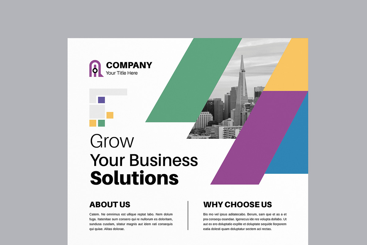 Modern Flyer Design Layout, a Flyer Template by MightyDesign (Photo 4 of 8)