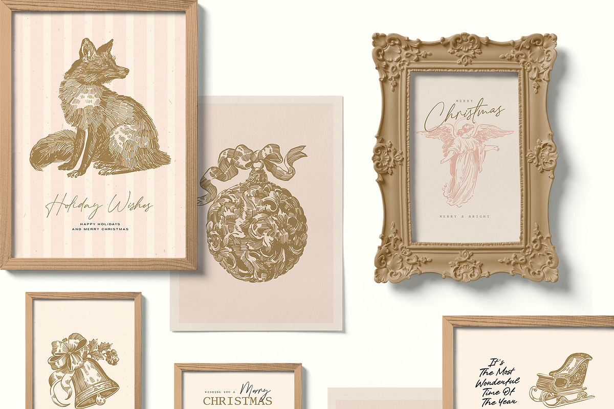 50 Dark Christmas Poster Templates, an Object Graphic by KetteCreate (Photo 9 of 15)