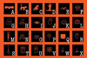 SpookySquad - Halloween Dingbat Font