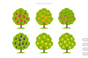 Fruit Trees Vector Set, a Graphic by Ilia Design (Thumbnail 7 of 12)