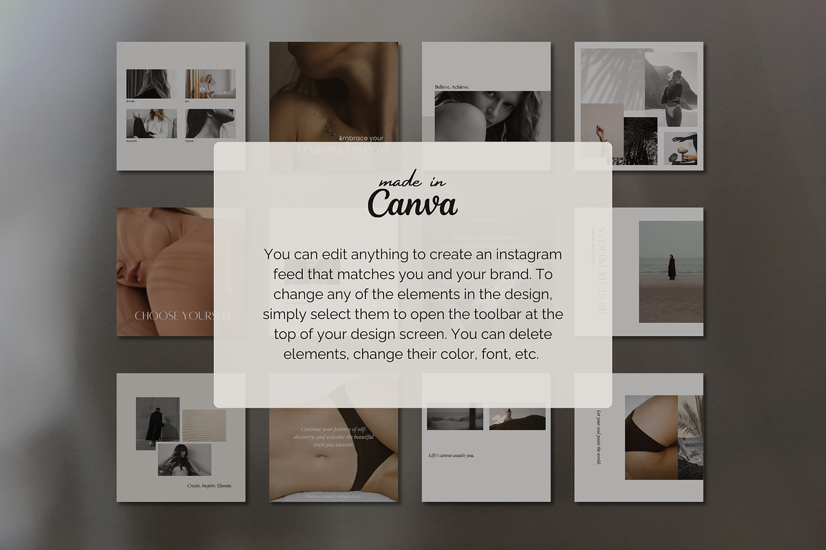 Soft Beige Instagram Post Templates, a Social Media Template by IRISEA DESIGNS (Photo 4 of 7)