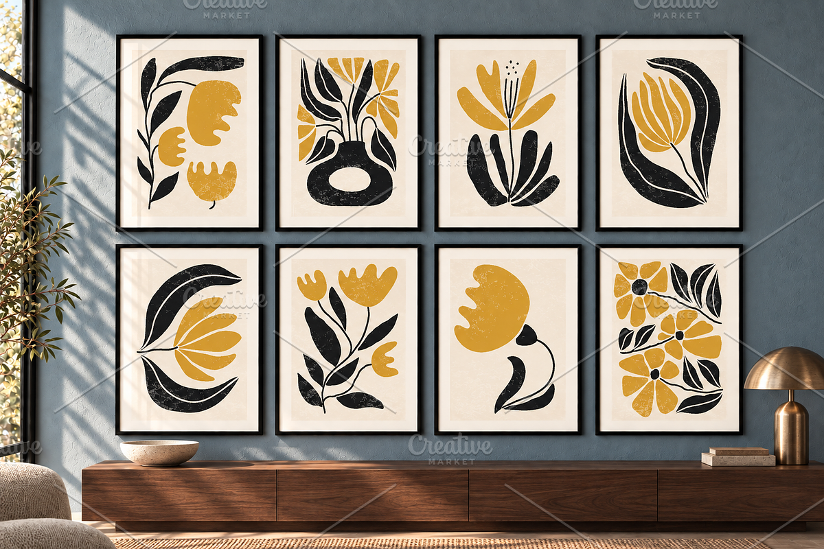 Abstract Botanical Gallery Wall Set, a Background Graphic by C Design Studio (Photo 5 of 21)