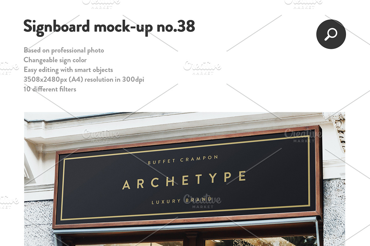 50 sign facade signboard logo mock, a Product Mockup by PrintPixel (Photo 40 of 53)