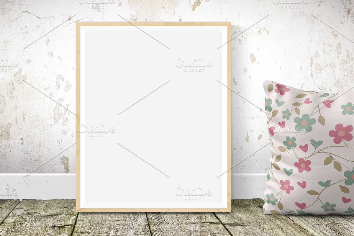Rustic frame mockup 8x10 / 16x20, a Print Template by PinkJellyfish (Photo 8 of 12)