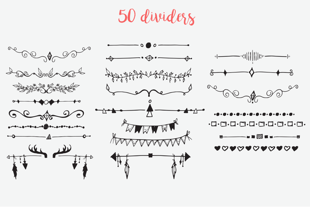Big Hand Drawn Logo Kit, a Branding & Logo Template by Brandi Lea Designs (Photo 19 of 32)