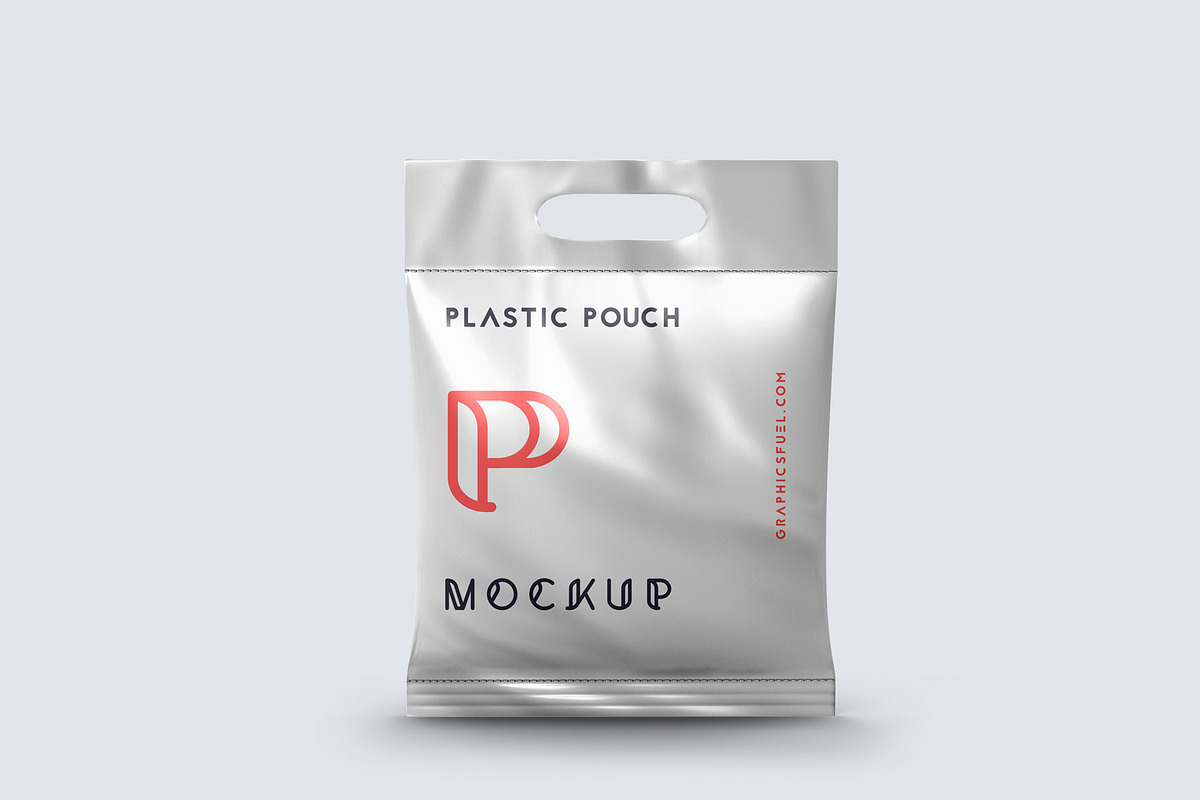 Packaging Plastic Pouch Mockups, a Cups & Container Mockup by Graphicsfuel