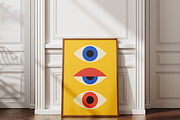 16 Abstract Eyes Printable Wall Art, a Background Graphic by C Design Studio (Thumbnail 17 of 18)