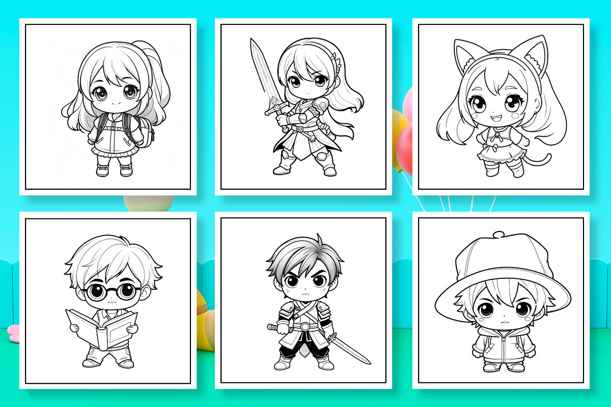 Chibi Manga Kids Coloring Book, an Arts & Entertainment Photo by Wow Magic (Photo 3 of 3)