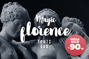 90% Off. Florence Brush Font, a Script Font by kavoon (Thumbnail 1 of 7)