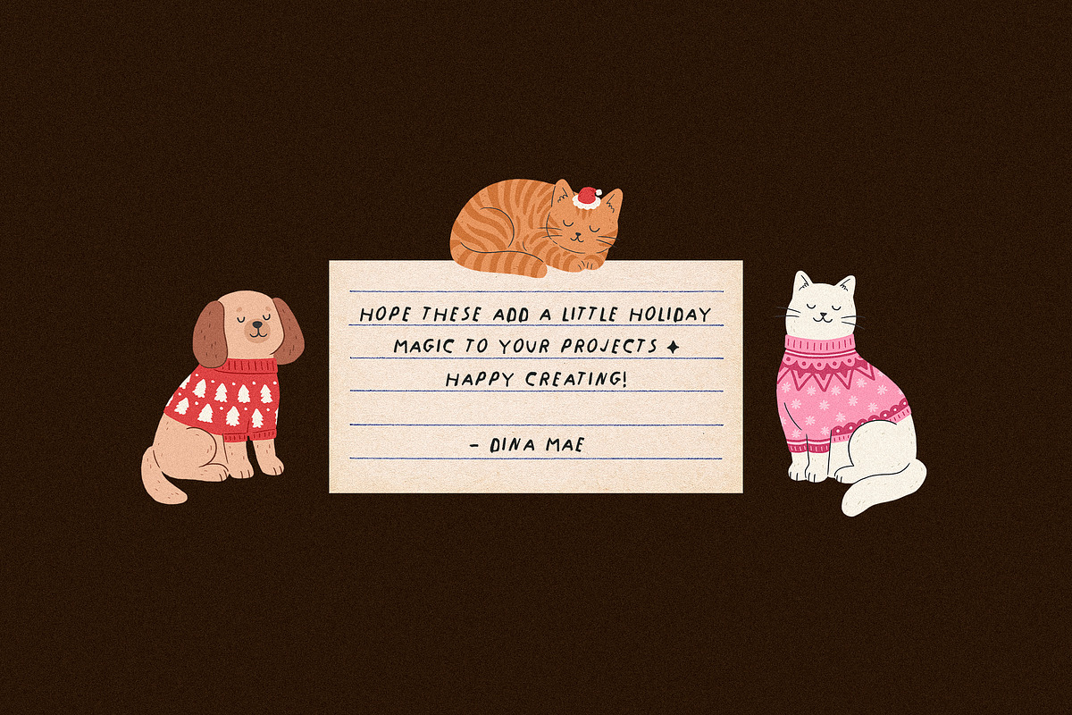 Yuletide Whimsy - PNG Illustrations, an Object Graphic by Dina Mae (Photo 17 of 17)