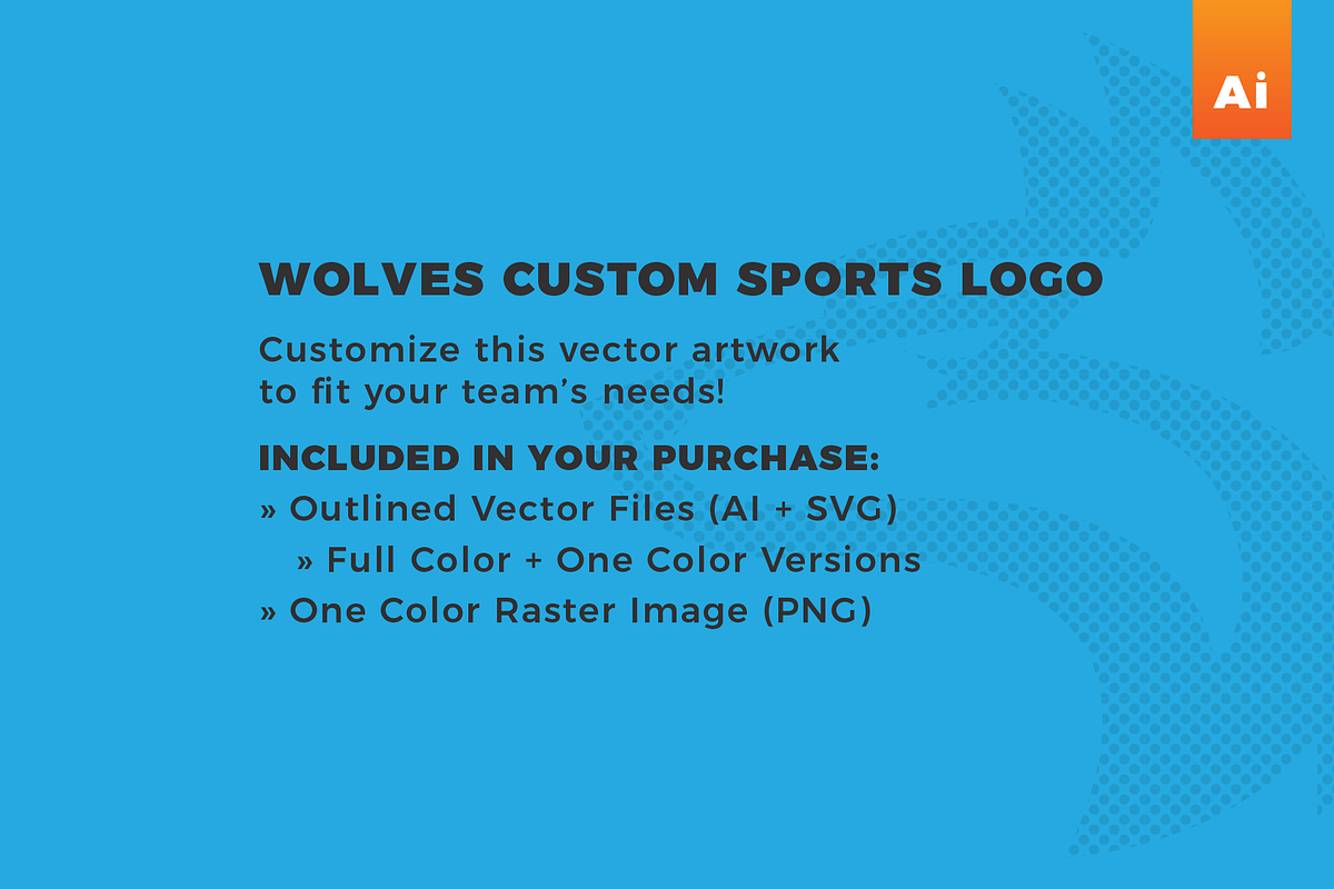 Wolves | Custom Sports Logo, a Branding & Logo Template by Doug Houvener (Photo 2 of 2)