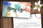 Watercolour hibiscus name card id58, a Business Card Template by AIW SOLUTIONS (Thumbnail 1 of 3)