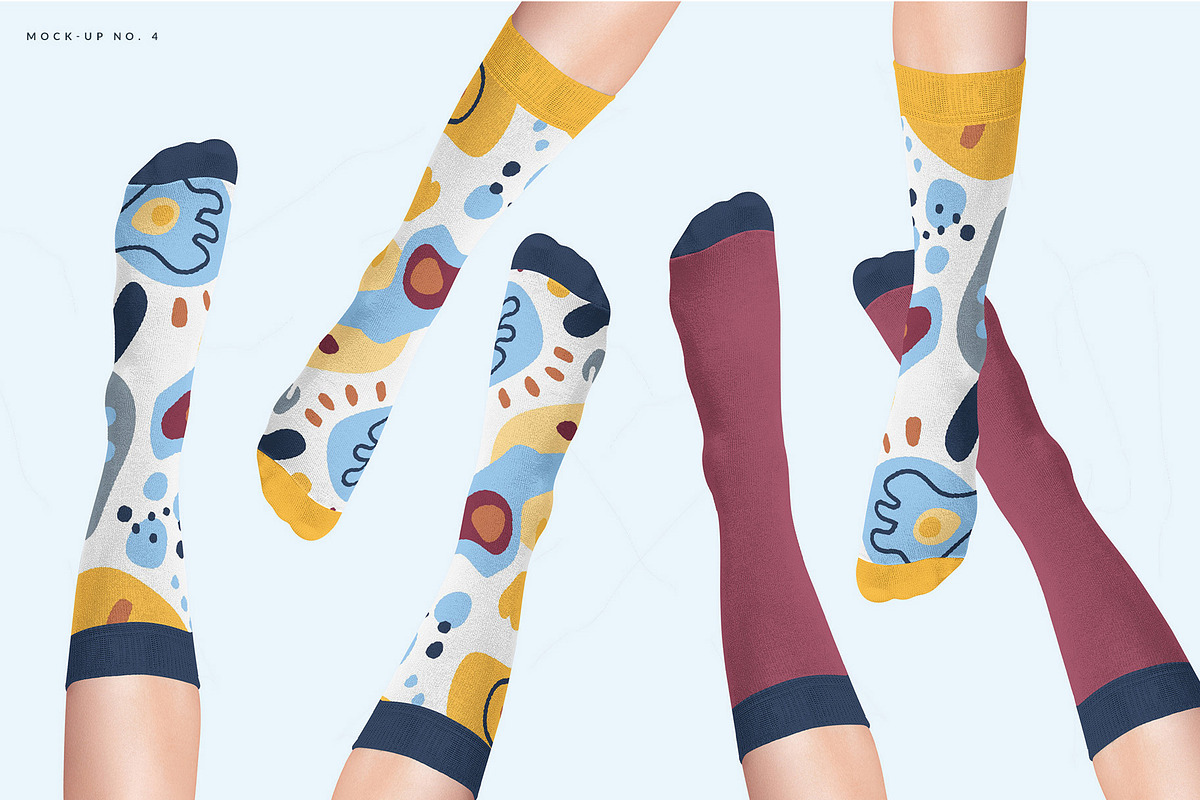 All Socks 9x Mock-ups, a Print Template by Mocca Mockups Store (Photo 3 of 5)