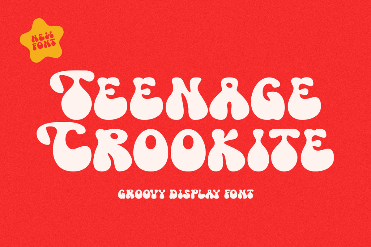 Teenage Crookite, a Sans Serif Font by TeenageFoundry (Photo 1 of 6)