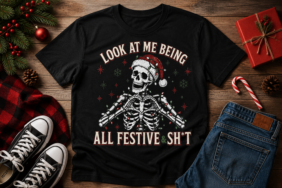 Retro Skeleton Christmas Png Bundle, an Object Graphic by Daisy Design (Photo 10 of 22)