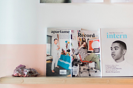 Shelfie stock photo containing shelf and magazines