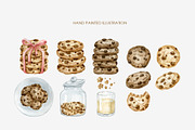 Watercolor cookies clipart, a Food Illustration by AquarelleSpace (Thumbnail 2 of 4)