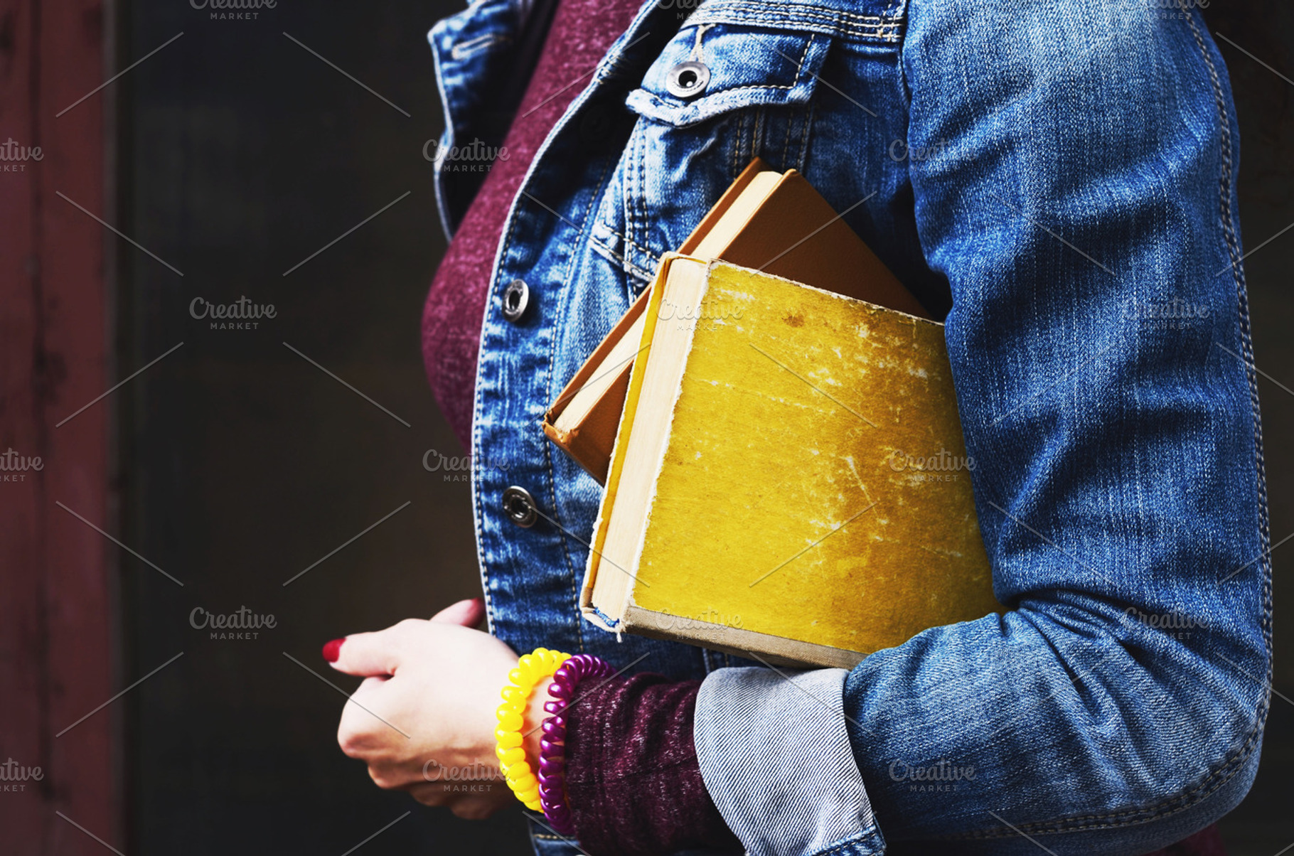 Vintage books featuring book, woman, and books, a School & Education Photo by so_lizaveta