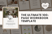 Canva Course Workbook Template, a Magazine Template by molly ho studio (Thumbnail 1 of 8)