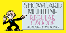Showcard Multiline JNL