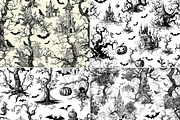 Halloween Chinoiserie Pattern, a Pattern Graphic by Paper & Pattern Studio (Thumbnail 6 of 9)