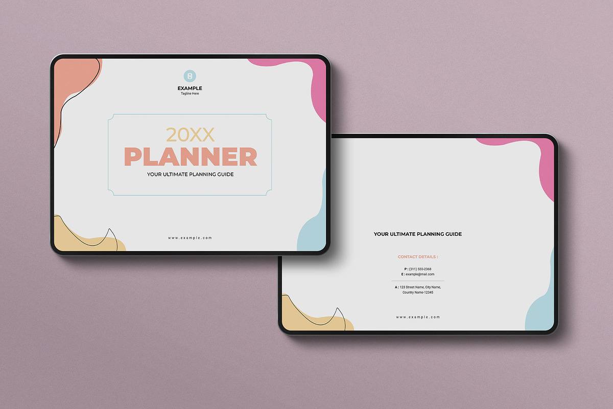 Planner Template Landscape, a Brochure Template by E-Type (Photo 7 of 7)
